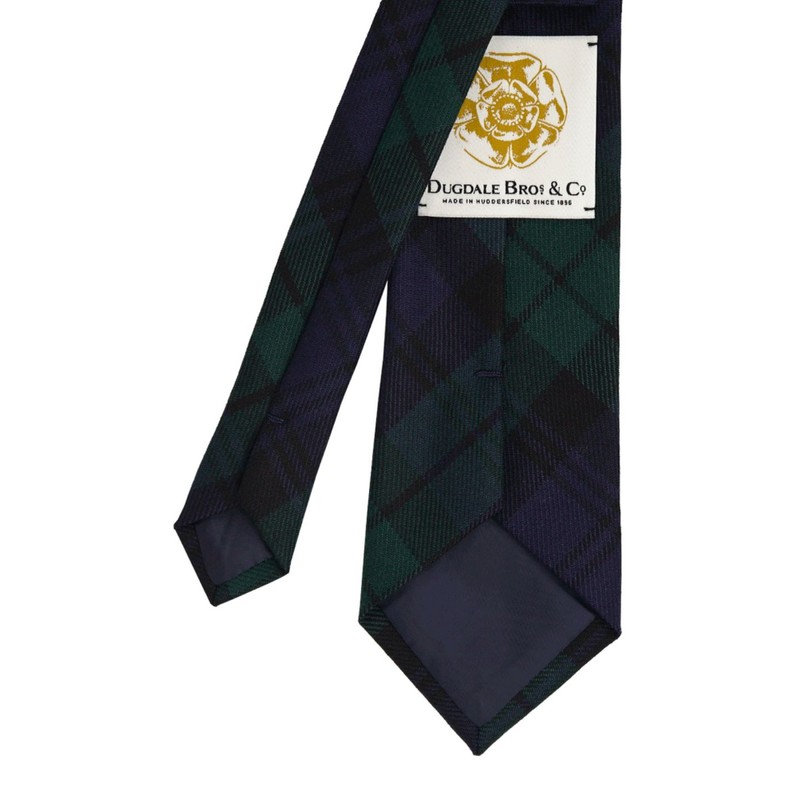 Mannergram Blackwatch Tartan Check Tie