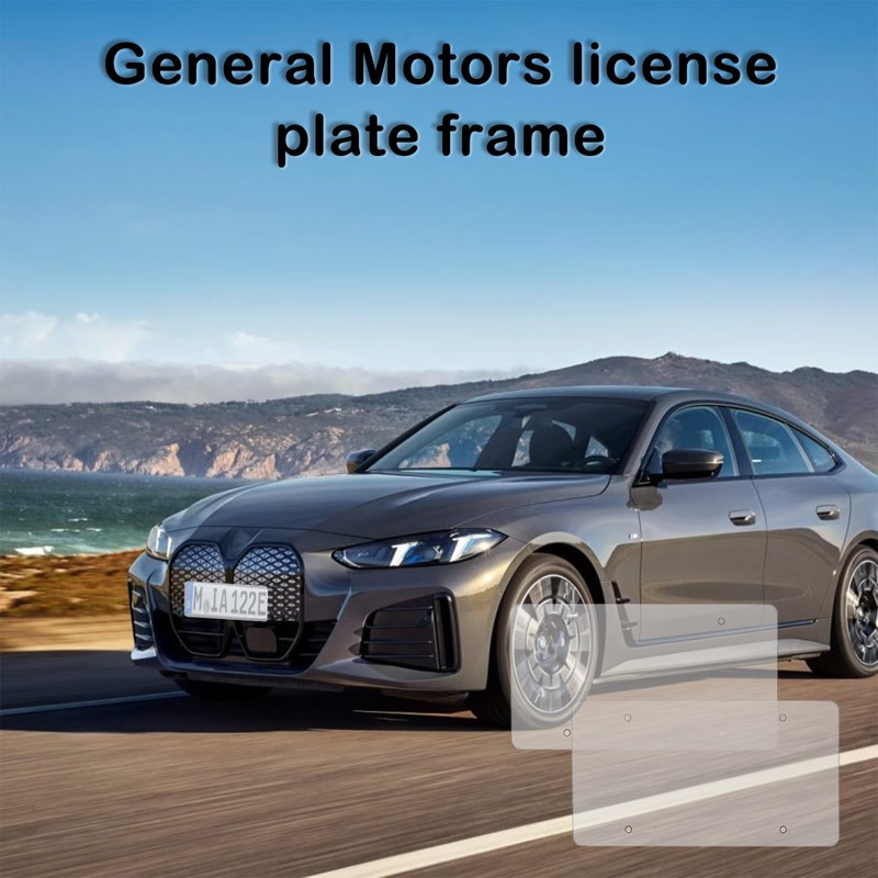 Wanheart Flat License Plate Cover Set 2 Pack White –