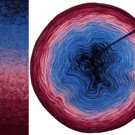 Colour Gradient Yarn, Dream Catcher, 4 or 3 Ply, Bobbel Wool, Crochet, Knitting, Knitting Yarn (Dream Catcher - Blackberry Outside, 3-Ply, 150 g/750 m)