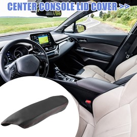 X AUTOHAUX Center Console Armrest Cover Right for Toyota C-HR Red Line Black