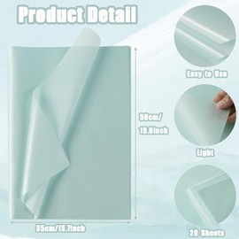 Blue Metallic Tissue Paper,20sheets Pearlescent Tissue Paper,50x35m Packing Gift Paper,Blue Wrapping for Wrapping Gifts Hampers