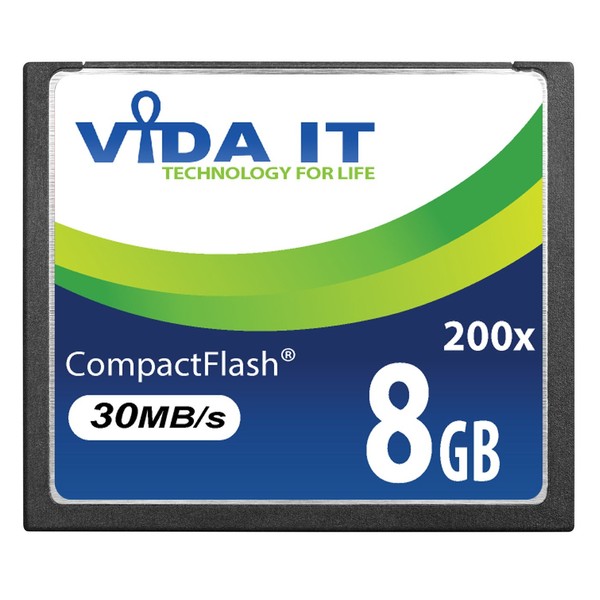 Vida IT NEW 8GB HIGH SPEED 200x 30MB/s CF Compact