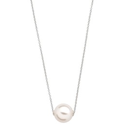 Xenox Women's 925 Sterling Silver Necklace with Pearl Pendant in Silver - Pearl Dreams - XS5322, Sterling Silver, Pearl