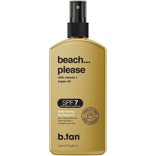 b.tan SPF 7 Deep Tanning Dry Spray | Beach... Please