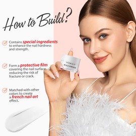 AZUREBEAUTY Clear & White Dip Powder Nail Kit, 28g/1Oz 15 Pcs Essential Dipping Build Powder with Basics Dip Powder Liquid Set Top & Base Coat Bond Activator for Beginners Nail Manicure Salon Home