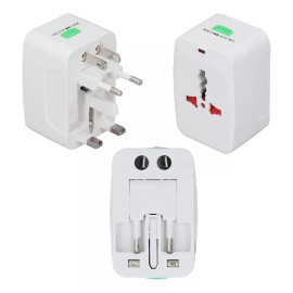 Importeek 5pz Adaptador Convertidor Clavija Corriente Universal Viaje