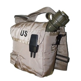 New 2 QT Collapsible Water Canteen + Desert Tan Cover Pouch with Sling US Army Military by US Goverment GI USGI