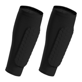 Shin Defender,Football Shin Guards,Shindefender Shin Guards Kids,Shin Defenders with Honeycomb Compression Sleeve,Shin Splints,for Kids,Boys,Teens and Adults Protective Equipment(Size L)