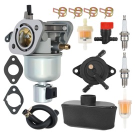 15004-0827 Carburetor with Air Filter & Fuel Pump Fit for Kawasaki FS481V FH580V FS541V FR600V FS600V Engine, Replace 15004-0822 15004-7060 15004-7053 15004-0818