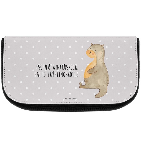 Parent-New Mr. & Mrs. Panda Cosmetic Bag Otter Belly, gray,