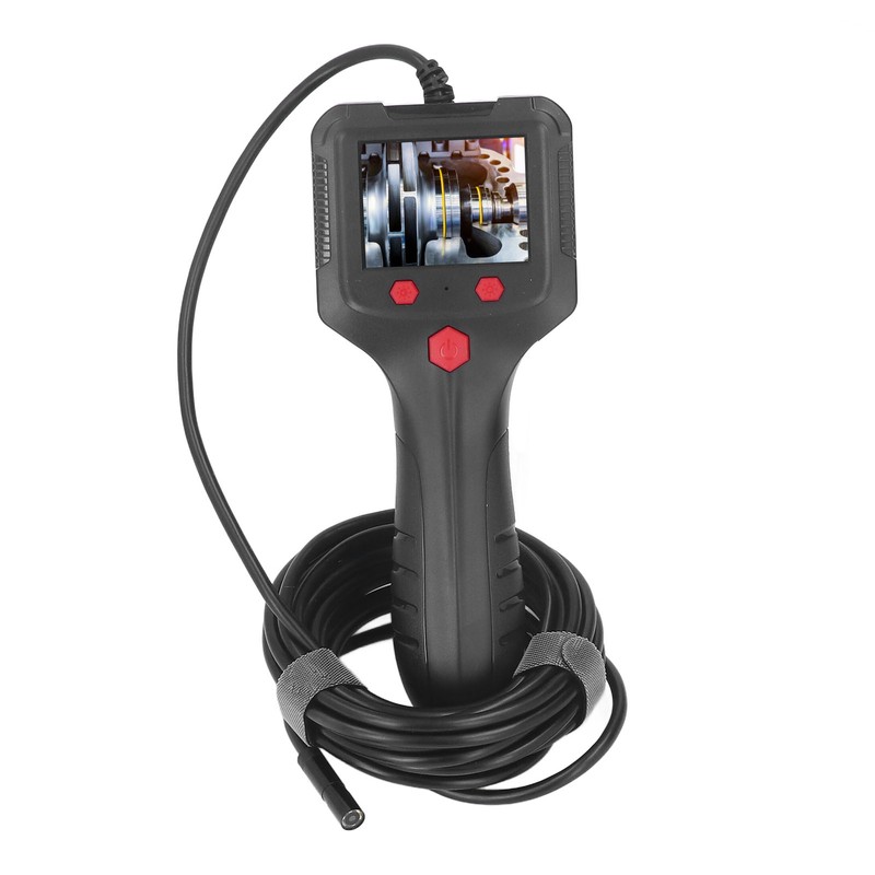 Industrial Endoscope Cam Handheld Inspection Borescope 2.4in LCD Screen 8mm
