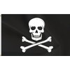 ANCONINE Double Sided Pirate Jolly Roger Skull Flag - Skull
