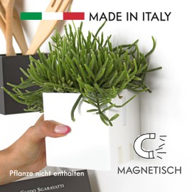 KalaMitica 9 cm Diameter Cube Magnetic Pot - White