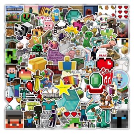 Auony 100pcs Game Stickers, Video Game Theme Funny Stickers for Water Bottle, Laptop, Phone, Skateboard, Scrapbooking