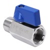 DERNORD 3/8 Inch Mini Ball Valve Stainless Steel Female x