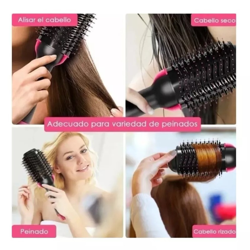 Molin Dollins Cepillo 3 /1 Secadora Alasiador Y Moldeadorcabello One