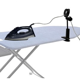 Pmsanzay Adjustable Flexible Iron Cord Minder, Ironing Board Cord Holder, Holds The Cord, Cord Out of The Way, Works Great to Stop The Cord from Getting in The Way. - No Irons, No Ironing Board