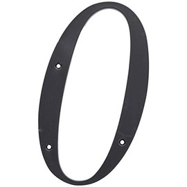 Hillman 847374 Black House Number 0, 6-Inch Nail Plastic