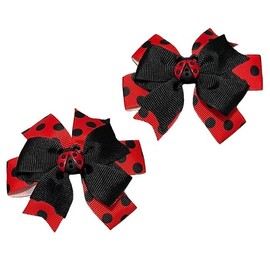 Ladybug Toddler Hair Bow Set