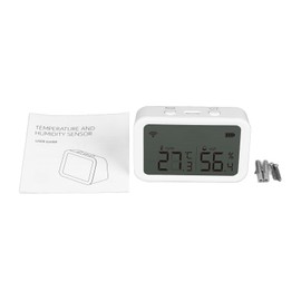 Wifi Temperature Humidity Sensor LCD Display Remote Monitor Wifi Hygrometer with App Notification for Room