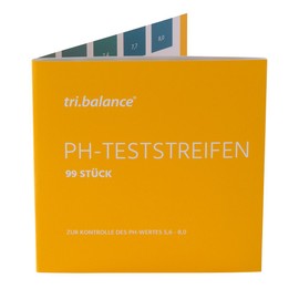 tri. Balance pH Test Strips Pack of 99 | Measuring Range 5.6 – 8.0 pH | for Urine or Water pH measurement to Control the Acid/Alkaline Balance