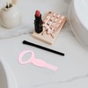 Peine para Pestañas de Plástico Rosa Guía para Rímel y