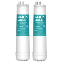 AQUA CREST RC EZ 3 Water Filter, Replacement for Culligan ®RC-EZ-3, US-EZ-3, RC-EZ-1, Brita® USF-201, USF-202, DuPont® Carbon 3000QT Filter, 2K Gallons, 2 Pack