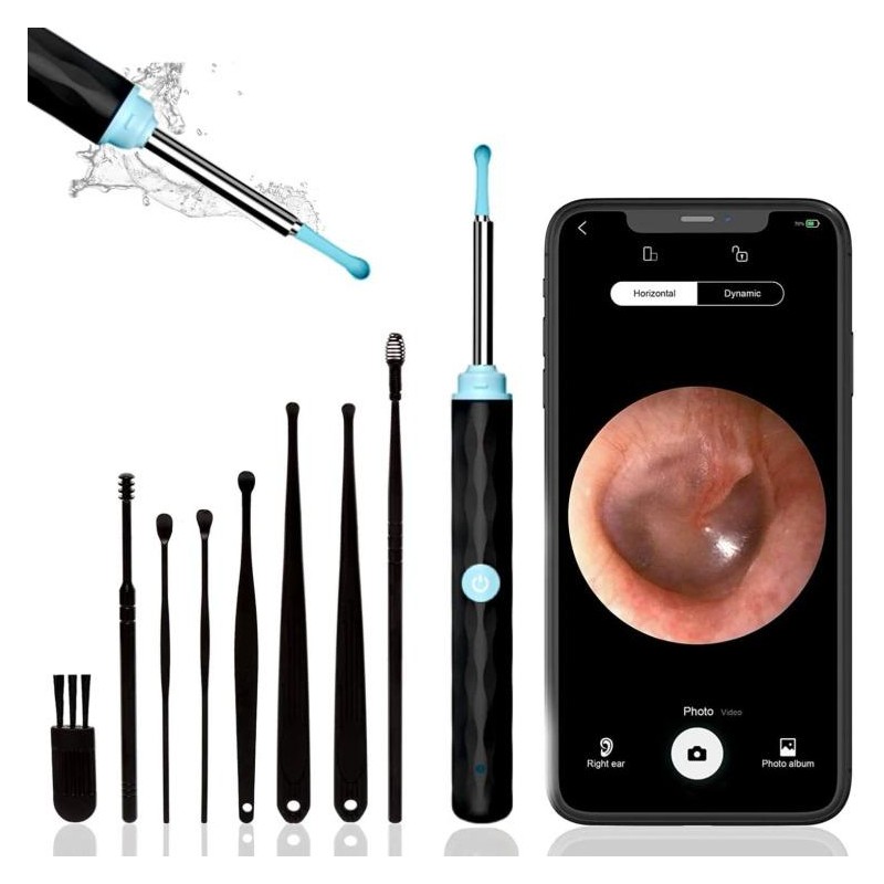 Ear Wax Removal Tool with Camera & Light - 7Counts