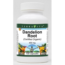 Dandelion Root (Certified Organic) - 450 mg (100 Capsules, ZIN: 517640)