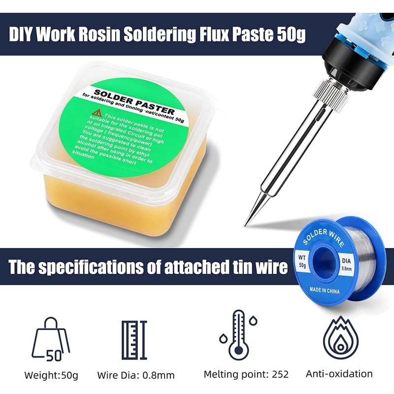 Electronics Soldering Iron Kit, Upgraded 80W Digital LCD Adjustable Temperature