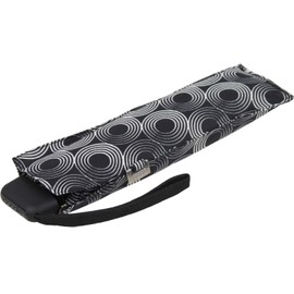 Doppler Pocket Umbrella Carbon Steel Slim Glow, black, geometric" or "patterned