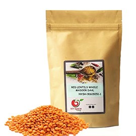 NY SPICE SHOP Split Red Lentils Beans – 5 Pound (80 Ounce) Bag Red Lentils – Masoor Dal – Vegan, Non-GMO
