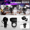 LD DARKEAGLE 16PCS Motorcycle LED Light Kit with Handlebar Switch