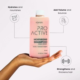 ESSENZIA Proactive Professional Brazilian Moiturizing Shampoo & Conditioner Kit - For Nanoplastia Treatment, Keratin & Straightening | Luxurious Hydration & Nourishment | 350 ML