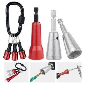 Noxtren 6PCS Wire Twister Tool for Drill with Bit Holder Keychain, Wire Nut Twister for Drill with 1/4" Hex Shank – Professional Electrician Tools for 9–22 AWG Wire Connector Twisting