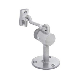 Tuff Stuff #6732AL Aluminum Finish Floor Mount Door Stop with Hook & Plate Door Holder