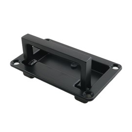 TAODAN 95x60x15mm Black Folding Concealed Handle with Screws Zinc Alloy Recessed Handle Hatch Handle Cabinet Box Handle for Control Equipment Microvessel Measuring Equipment