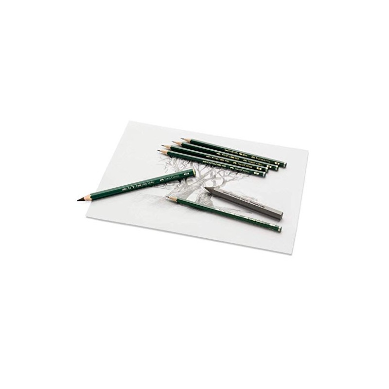 Castell 9000 Black Lead Pencils, 6H