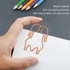 100pcs Paper Clips Cute Duck Shaped Decorative Metal Paperclips with