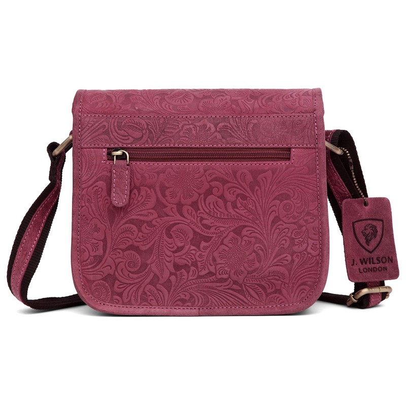 J. Wilson London Satchel Bag Women Leather Crossover 2 litres