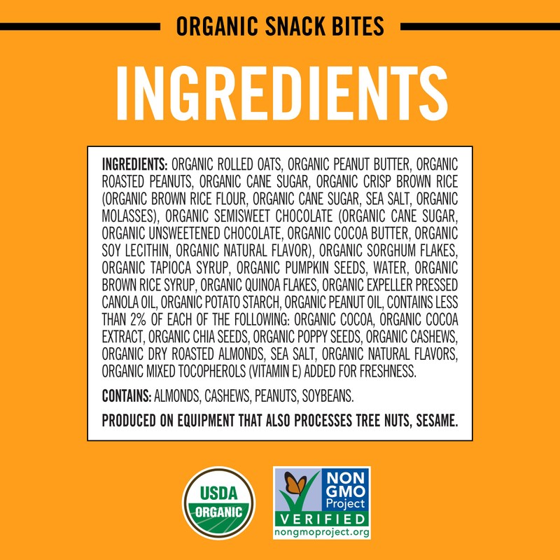 Dave's Killer Bread PB & Chocolate Organic Snack Bites, Organic