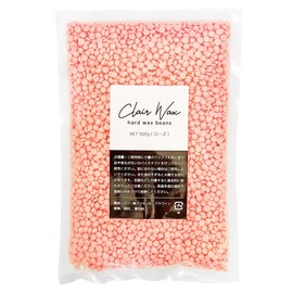clair Brazilian Wax, Grain Wax, 17.6 oz (500 g), Hard Wax, Nose Hair, Full Body Hair Removal Wax Beans (Rose)