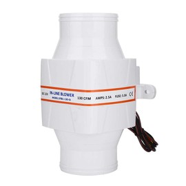 Wakects Inline Air Fan 75mm 12V 130CFM Quiet Fan Sentina in Line 3" for Yacht Caravan