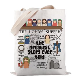 Easter Story Gift Christian Easter Tote Bag Easter Gift For Christian He is Risen True Story Gift (Easter Story TOTE)