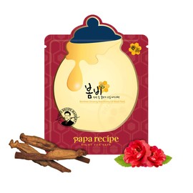 Papa Recipe Bombee Red Ginseng Honey Oil Mask Pack 10 sheets. Korean skin care, facial skin care sheet mask, deep Moisturizing for dry skin