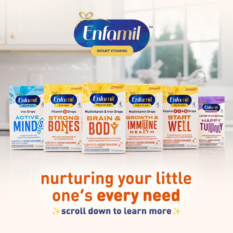 Enfamil Baby Vitamins Enfamil Poly-Vi-Sol 8 Multi-Vitamins & Iron Supplement