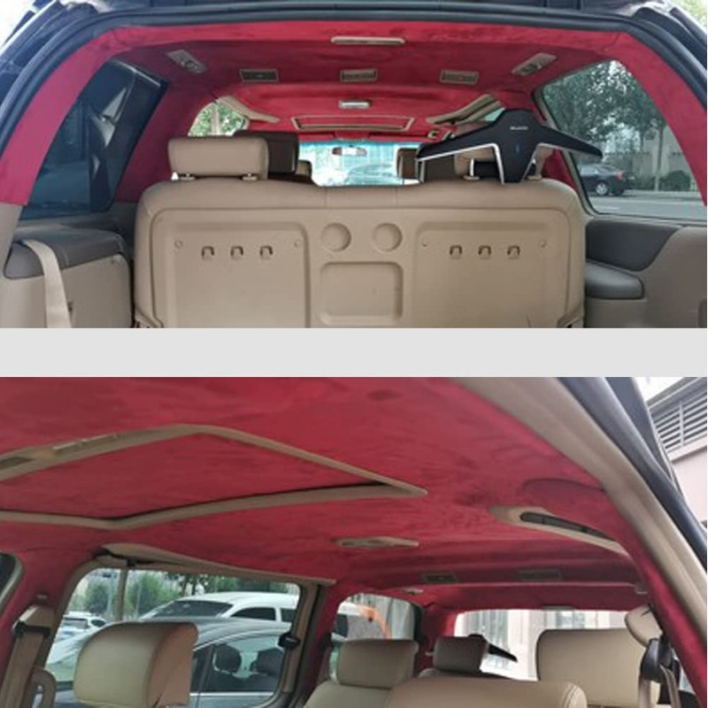 Upholstery Auto Suede Headliner Fabric with Foam Backing Material for