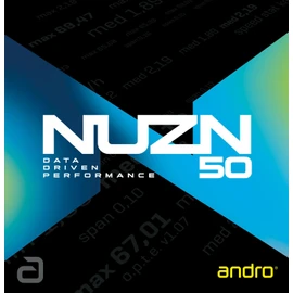 Andro(アンドロ) Table Tennis Rubber Spin Type Tension Soft Back NUZN 50 Red MAX 110021101