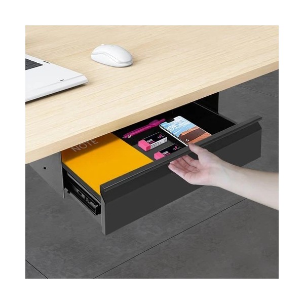 Unbranded 1 Drawer Metal Desk Organizer, 16" Slide Out Office