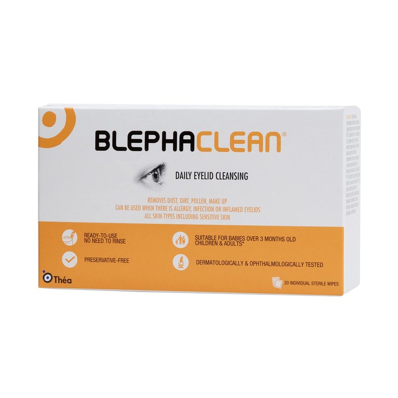 HAYFEVER Eye Care Bundle (1 x Blephaclean 20 Eyelid Wipes,
